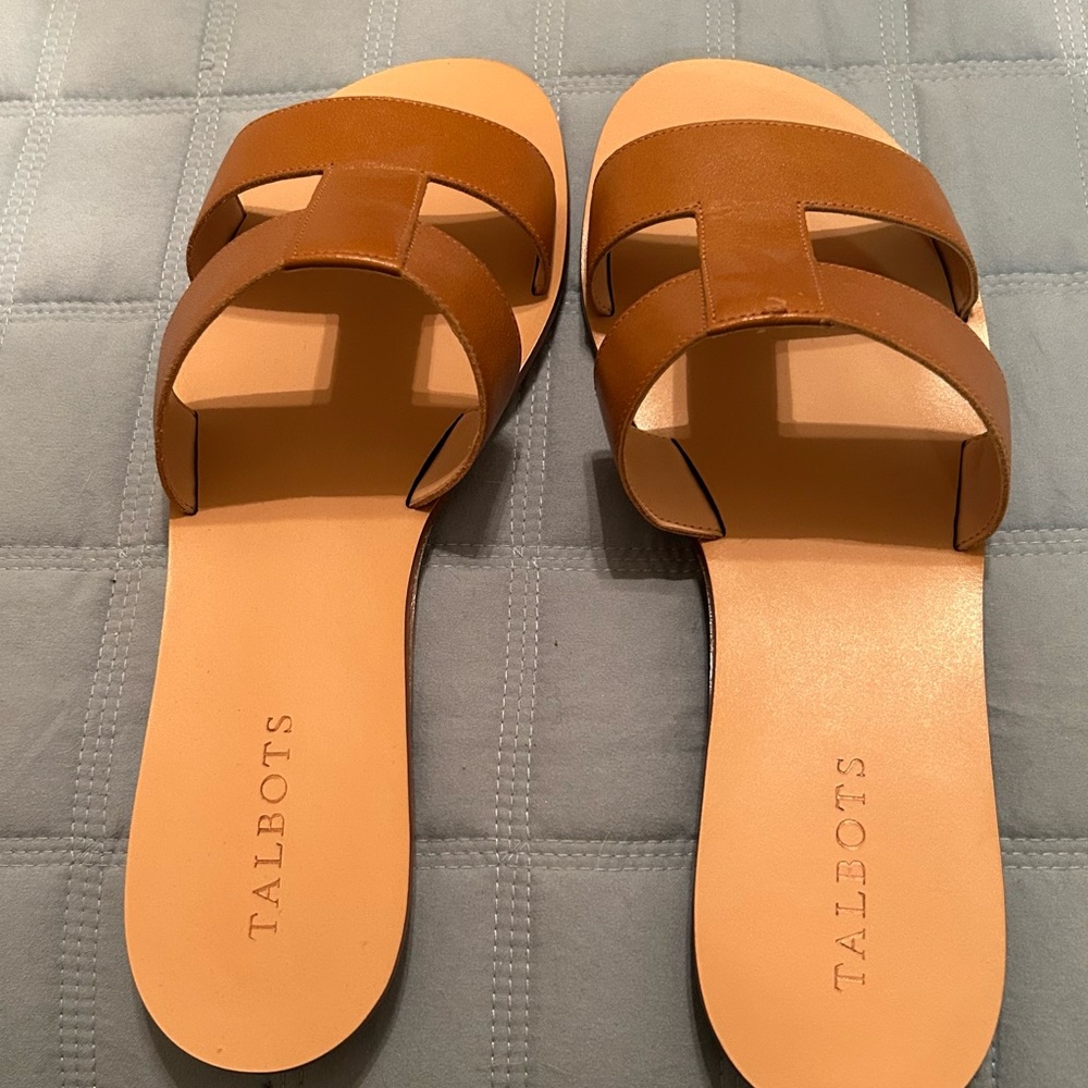 Talbots Women's Brown Slide Sandals